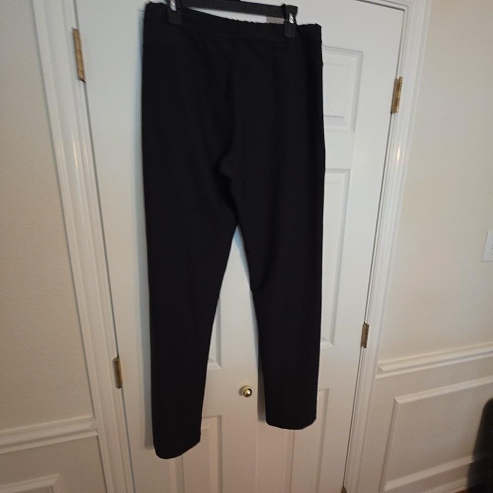J. Jill Pants Women's Large Tall Brown Ponte Slim Leg Stretch Pull On Luxury